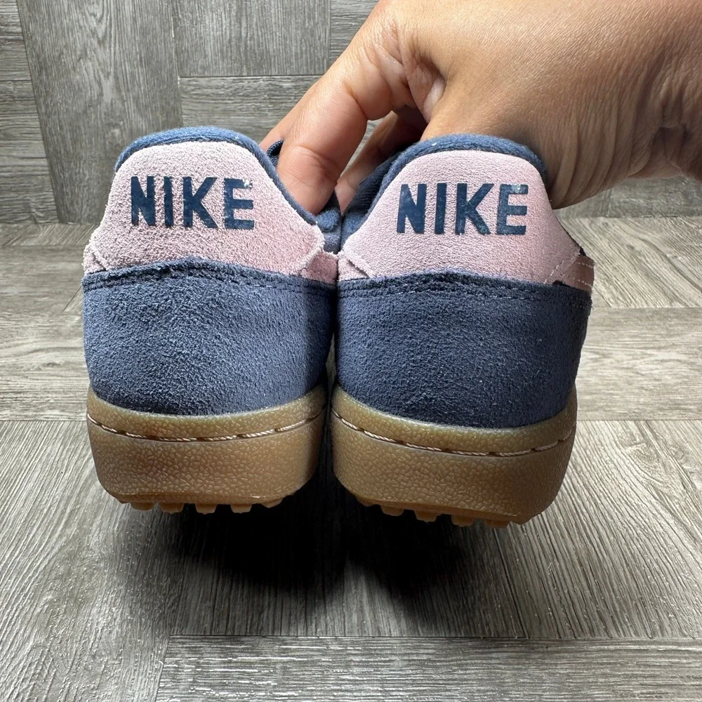Nike Field General Sneakers Womens 7.5 Navy Pink Suede Gum Sole NEW IF1743-401 - Picture 6 of 8